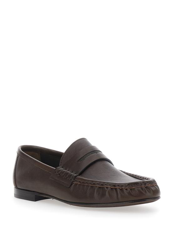 26FW 브루넬로 쿠치넬리 로퍼 MZSLC3370PC9122 Brown - BRUNELLO CUCINELLI