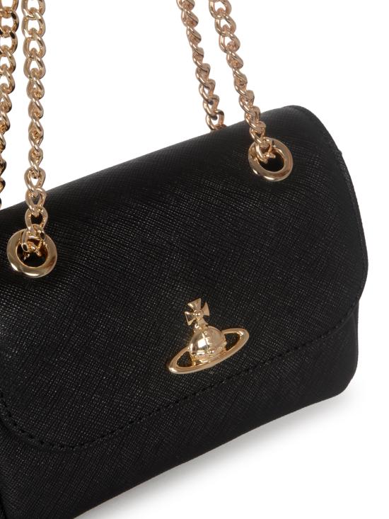 26FW 비비안웨스트우드 스몰 펄스 체인 크로스백 5C01000BW L001NN402 BLACK - VIVIENNE WESTWOOD