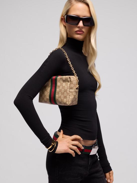 26FW 구찌 웹 미니 캔버스 카메라백 웹 미니 캔버스 카메라백 A006XFFAF8R 8547 - GUCCI