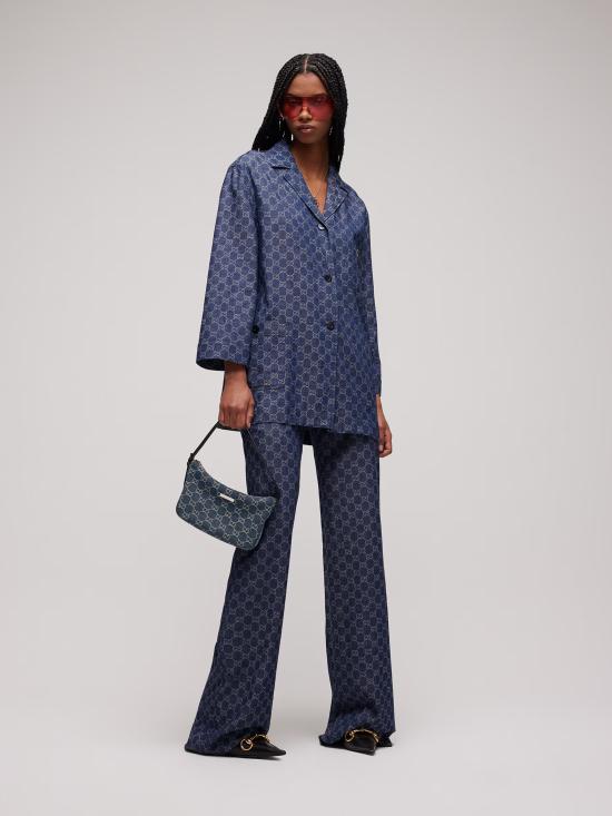 26FW 구찌 레이디 루네타 스몰 숄더백 874743FAF8V 4042 BLU - GUCCI