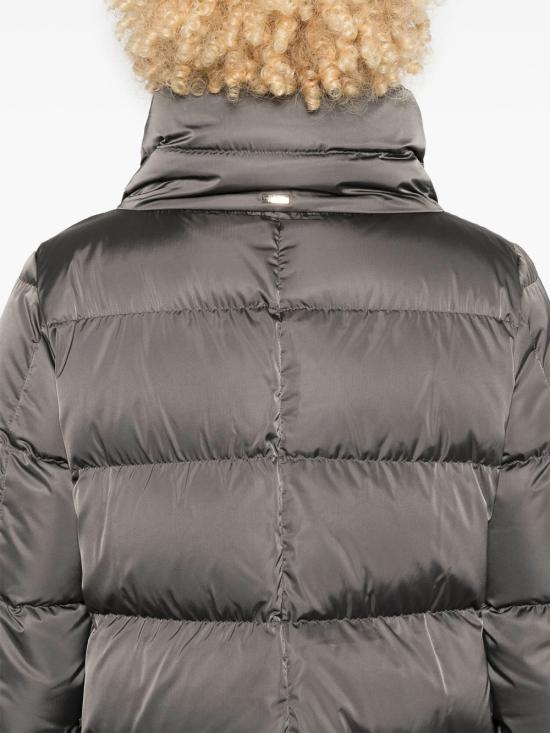 26FW 에르노 새틴 & 뉴 레이디 퍼 A셰이프 다운 자킷 PI001934D 12170Z 9480 GRIGIO ANTRACITE - HERNO