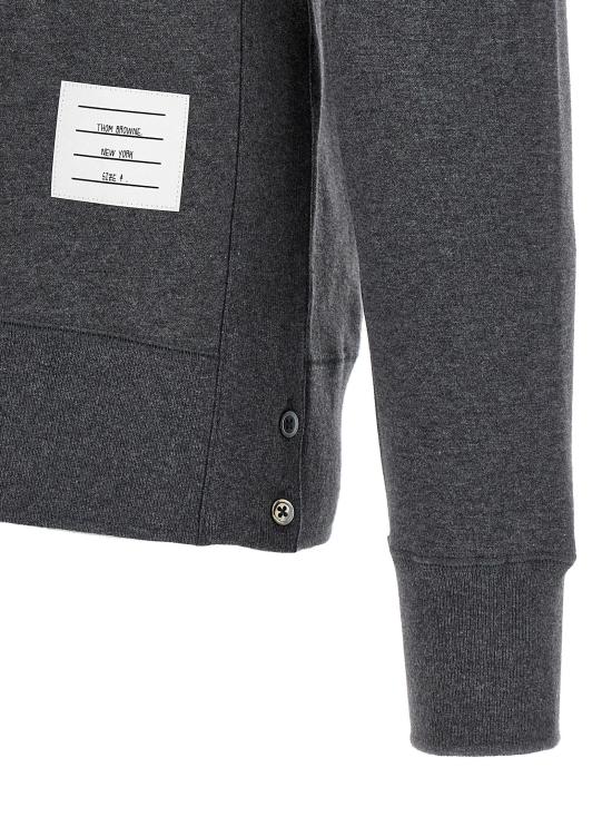 26FW 톰브라운 긴팔 티셔츠 클래식 루프백 4바 스웨트셔츠 그레이 - THOM BROWNE