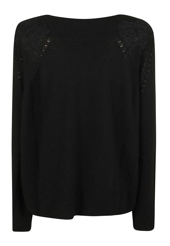 26FW 에르마노 설비노 스웨터 D494M506 APDYI 95708 BLACK - ERMANNO SCERVINO