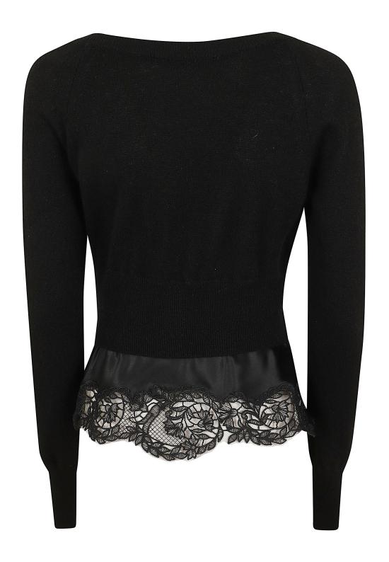 26FW 에르마노 설비노 가디건 D492N300 APPYU 95708 BLACK - ERMANNO SCERVINO