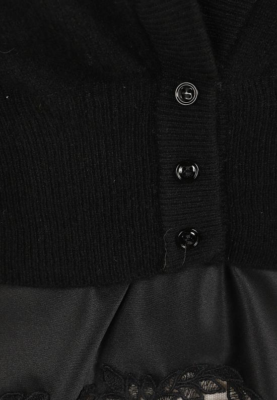26FW 에르마노 설비노 가디건 D492N300 APPYU 95708 BLACK - ERMANNO SCERVINO