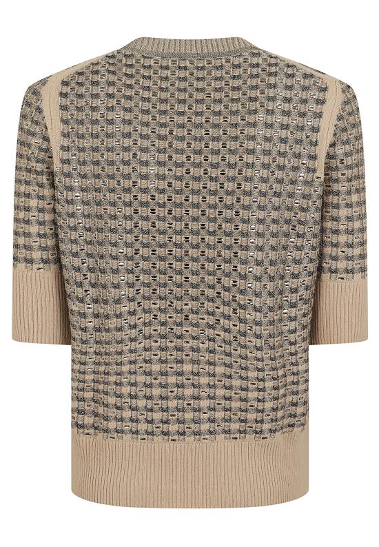 26FW 에르마노 설비노 스웨터 D495L322 CTEJY D4919 BEIGE NERO - ERMANNO SCERVINO