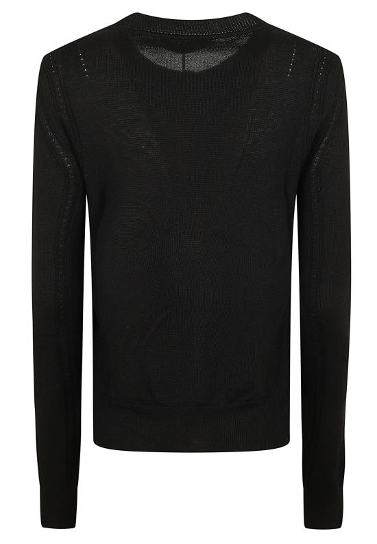 26FW 에르마노 설비노 가디건 D494N502 APLYY 95708 BLACK - ERMANNO SCERVINO
