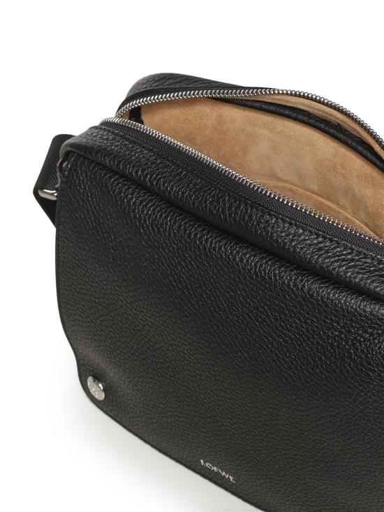 26FW 로에베 페블 메신저 백 BANBA73X07 1100 BLACK DOM - LOEWE