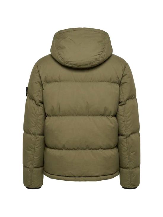 26FW 스톤 아일랜드 매트 립스탑 코듀라 어드밴스드 패브릭스 디테처블 후드 티어-레지스턴트 다운 자켓 L2S15 4100013 S0483 V005G MILITARY GREEN DOM - STONE ISLAND