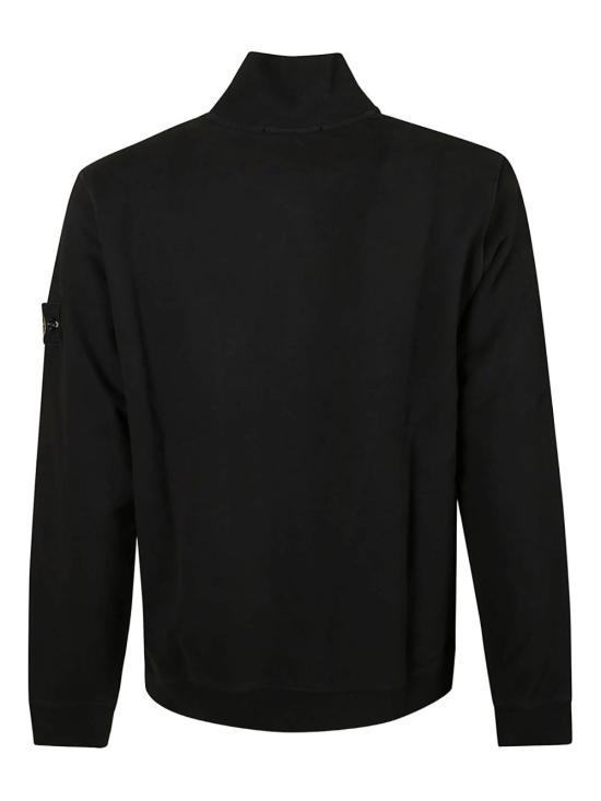 26FW 스톤 아일랜드 브러시드 오가닉 코튼 플리스 트랙 자켓 L2S15 6100066 S0A20 V0029 BLACK DOM - STONE ISLAND