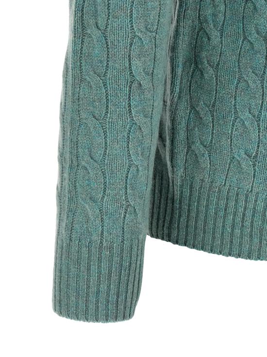 26FW 폴로 랄프로렌 케이블 니트 스웨터 710876762506 Green - POLO RALPH LAUREN