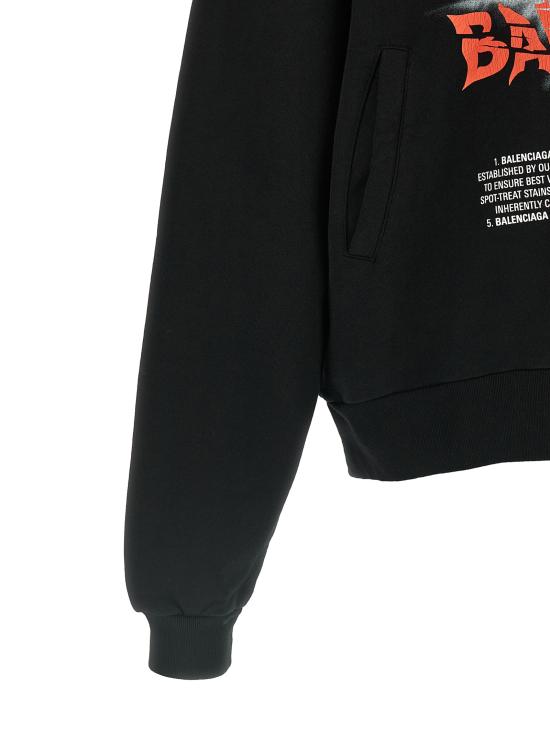 26FW 발렌시아가 더 도어 오버사이즈 집업 후디 850338TUVQ91000 Black - BALENCIAGA