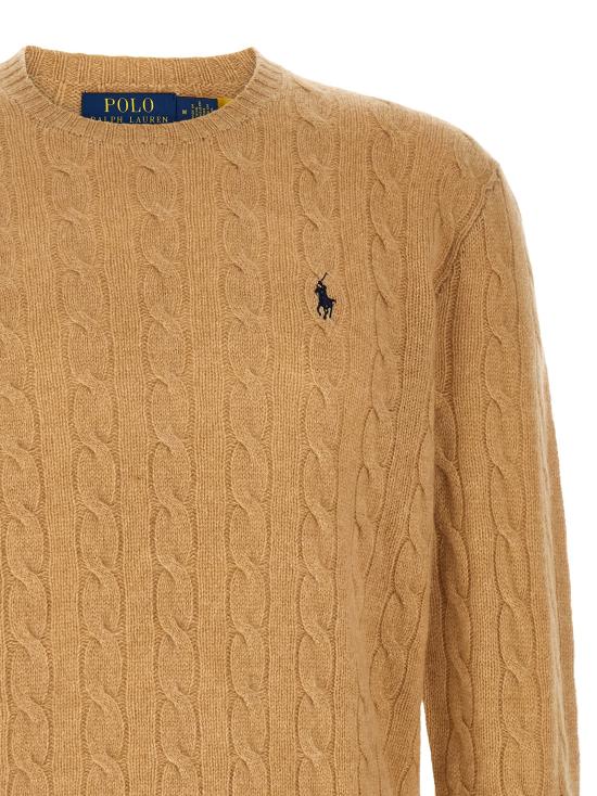 26FW 폴로 랄프로렌 케이블 니트 스웨터 710876762009 Beige - POLO RALPH LAUREN