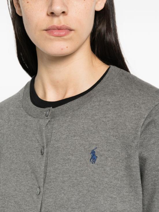 26FW 폴로 랄프로렌 포니 로고 니트 가디건 211971871006 ANTIQUE HEATHER DOM - POLO RALPH LAUREN