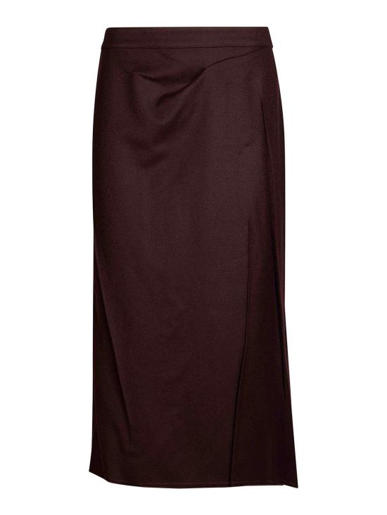 26FW 빅토리아 베컴 미디 스커트 1326WSK007362A9887 Dark Red