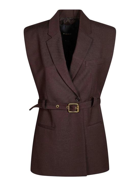 26FW 핑코 베스트 107727A3MSM04 Brown