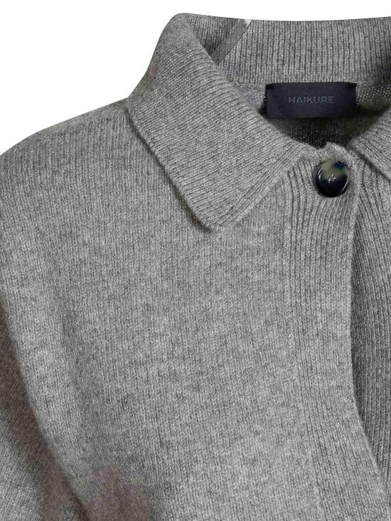 26FW 하이쿠레 폴로 티셔츠 HEW07120MC079PXT0247 Grey - HAIKURE