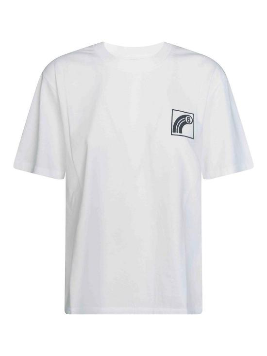 26FW MM6 메종마르지엘라 반팔 티셔츠 S62GD0223M20048101 White