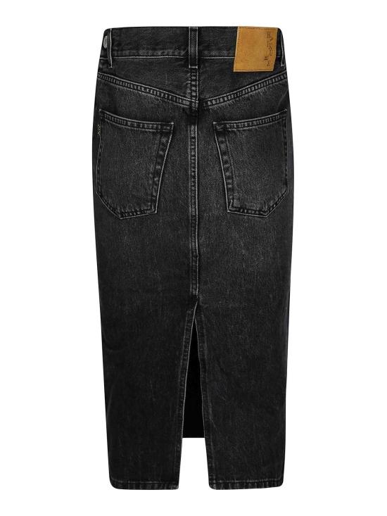 25FW 하이쿠레 데님 스커트 HEW08103DF174L0902 Black - HAIKURE