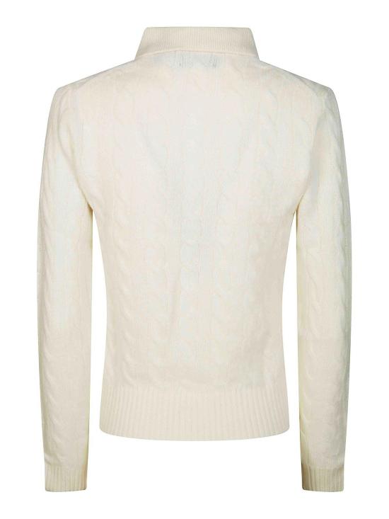 26FW 폴로 랄프로렌 케이블 폴로 니트 211972132001AUTHENTICCREAM Beige - POLO RALPH LAUREN