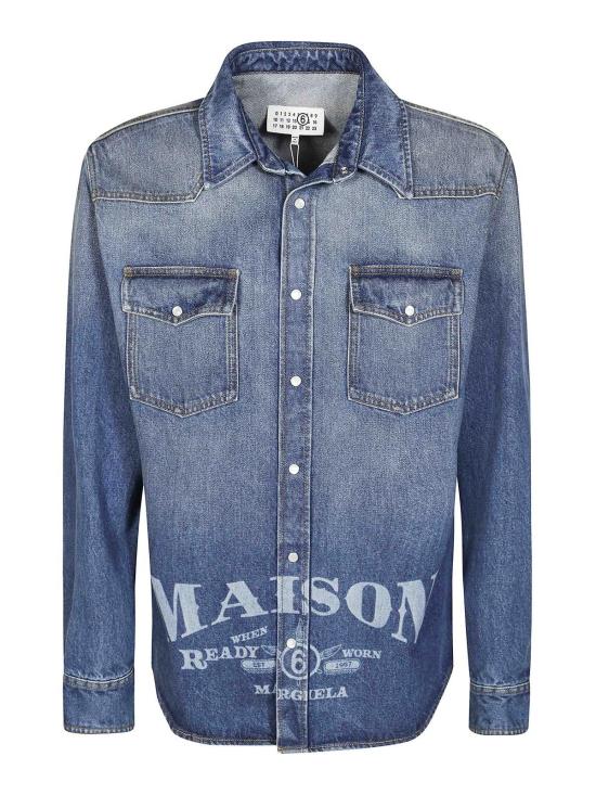 26FW MM6 메종마르지엘라 셔츠 SH0DT0053M30058965 BLUE