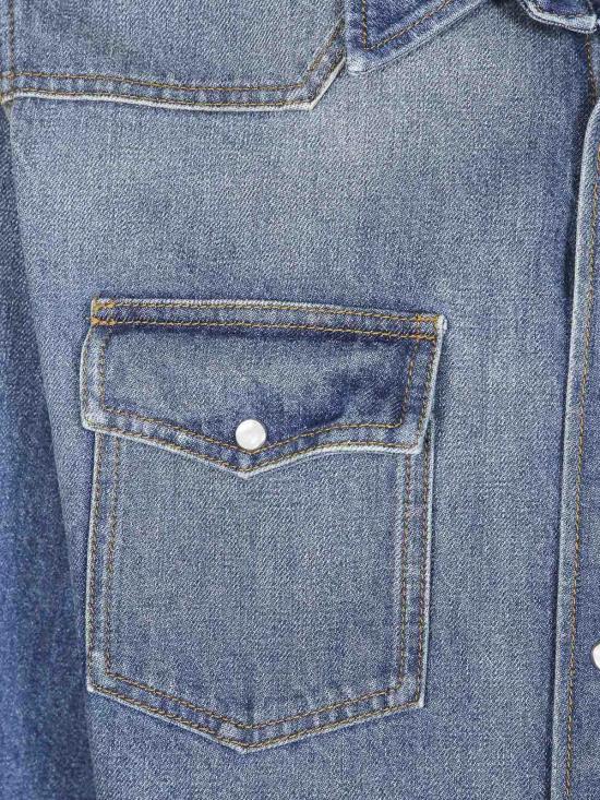 26FW MM6 메종마르지엘라 셔츠 SH0DT0053M30058965 BLUE - MM6 MAISON MARGIELA