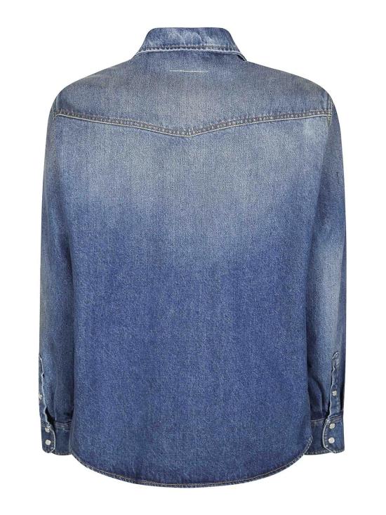 26FW MM6 메종마르지엘라 셔츠 SH0DT0053M30058965 BLUE - MM6 MAISON MARGIELA