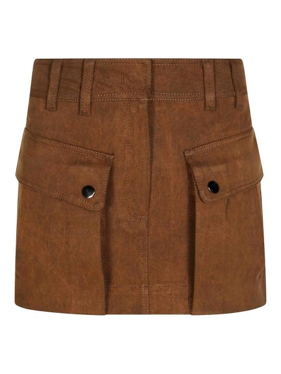 25FW 안다마네 미디 스커트 T180323A418CIGAR BROWN