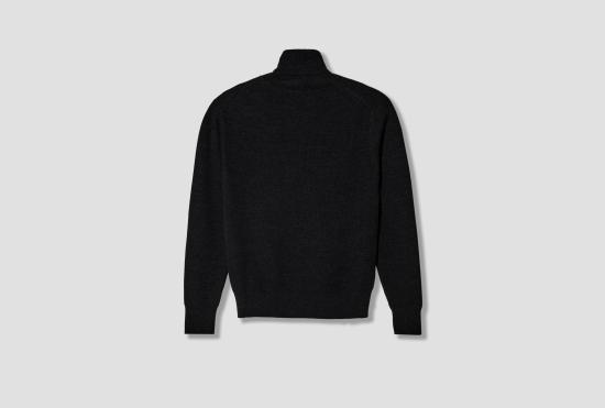 26FW 르메르 니트웨어 터틀넥 스웨터 - 고급 메리노 울 PO0048 LK1072 블랙 - LEMAIRE