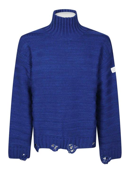 26FW MM6 메종마르지엘라 터틀넥 SH0HA0004M13040483 Blue