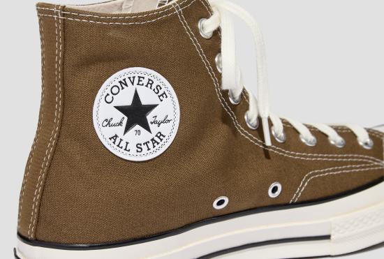 26FW 컨버스 스니커즈 CHUCK 70 HI - BOG DOWN/EGRET/BLACK A18160C - CONVERSE