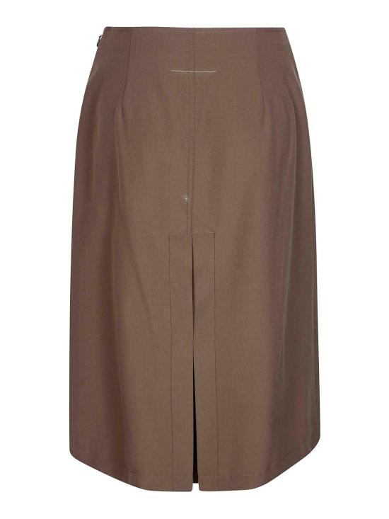 26FW MM6 메종마르지엘라 미디 스커트 S52ME0035M35436123 Brown - MM6 MAISON MARGIELA