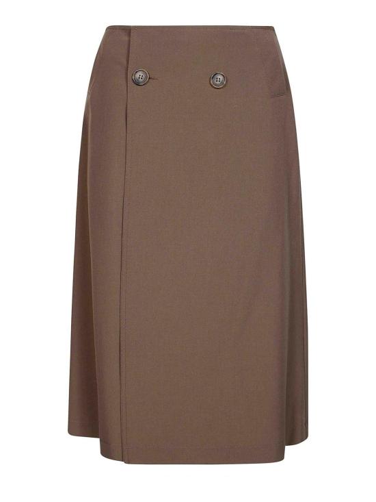 26FW MM6 메종마르지엘라 미디 스커트 S52ME0035M35436123 Brown