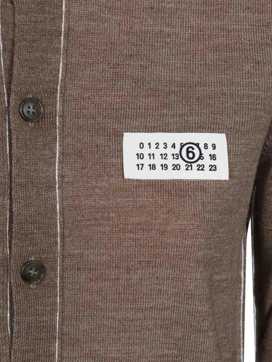 26FW MM6 메종마르지엘라 가디건 S52HP0044M13037130 Brown - MM6 MAISON MARGIELA