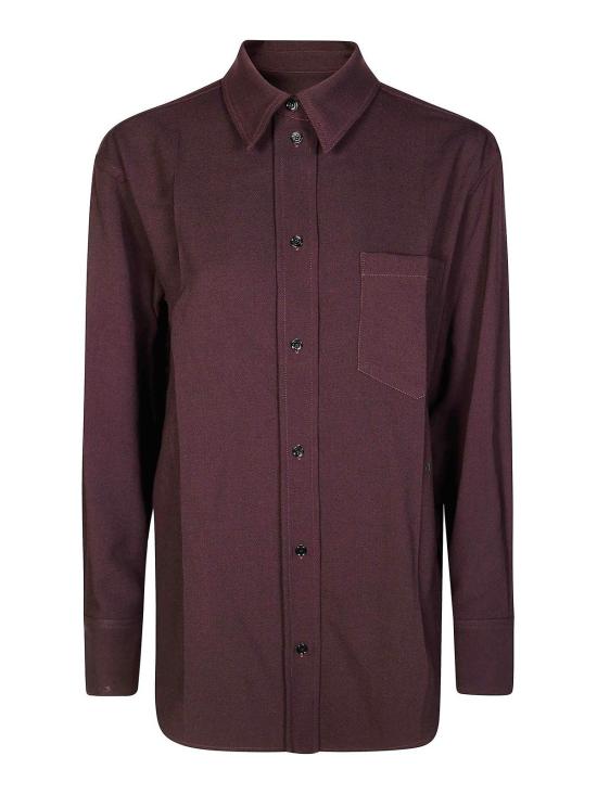 25FW 빅토리아 베컴 블라우스 1425WSH005278HDEEPMAHOGANY BROWN