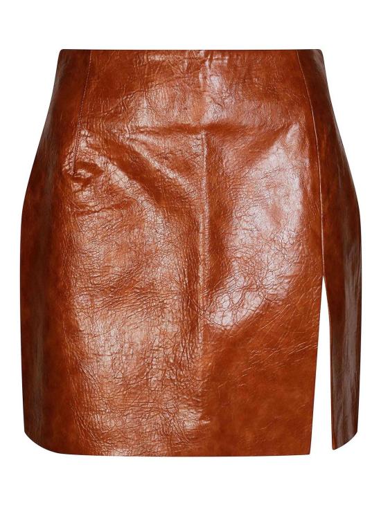 25FW 안다마네 미디 스커트 T180307A630 BROWN