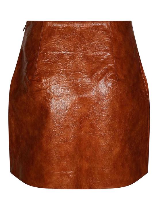 25FW 안다마네 미디 스커트 T180307A630 BROWN - ANDAMANE