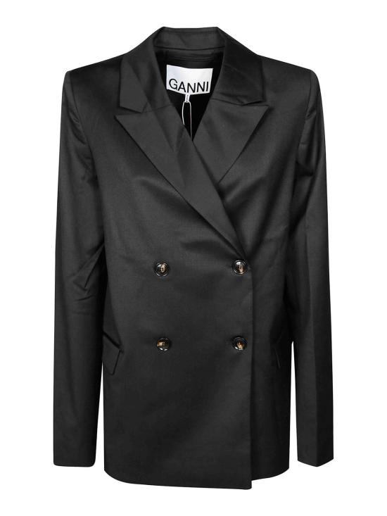 25FW 가니 수트 자켓 W0797099 BLACK