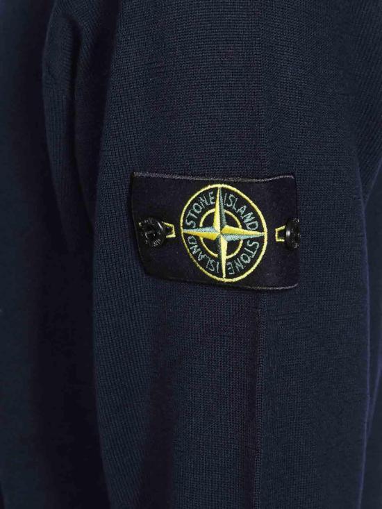 26FW 스톤 아일랜드 라이트 RWS 퓨어 울 크루넥 스웨터 L2S155100071S00C4V0020 BLUE - STONE ISLAND