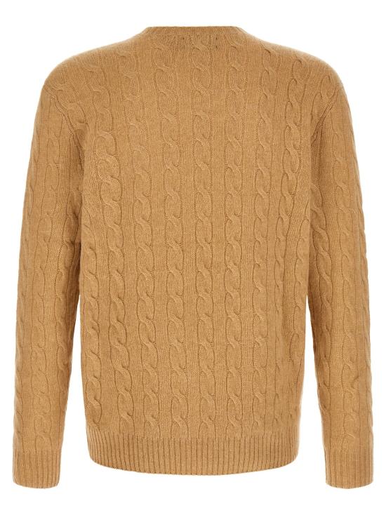 26FW 폴로 랄프로렌 니트웨어 브레이드 스웨터, 스웨터 및 카디건 베이지 - POLO RALPH LAUREN