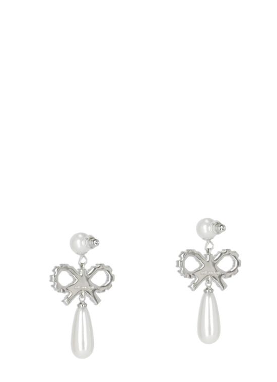 26SS 셀프 포트레이트 이어링 PF25614EPBOW DROPLET PEARL Silver - SELF PORTRAIT