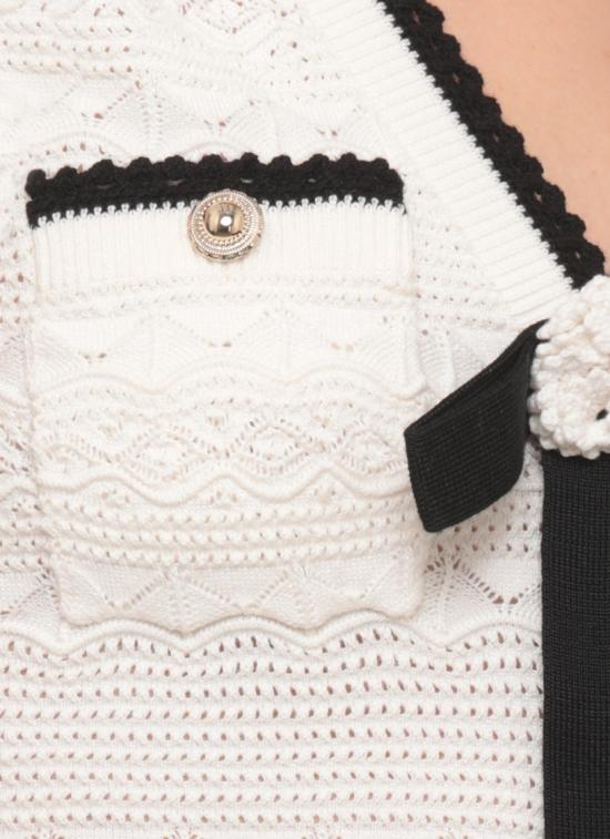 26FW 셀프 포트레이트 원피스 PF26075SCWWHITE POINTELLE KNITWHITE Neutrals - SELF PORTRAIT