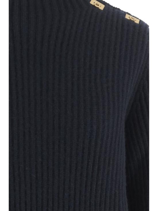 26FW 살바토레 페라가모 니트웨어 13I553003 Blue - SALVATORE FERRAGAMO