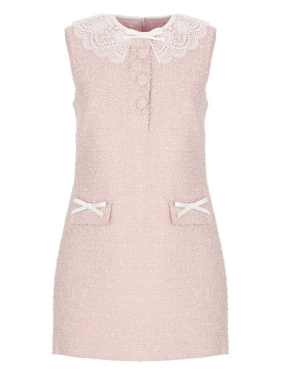 26FW 셀프 포트레이트 원피스 PF26002SCPPINK BOUCLE LACEPINK