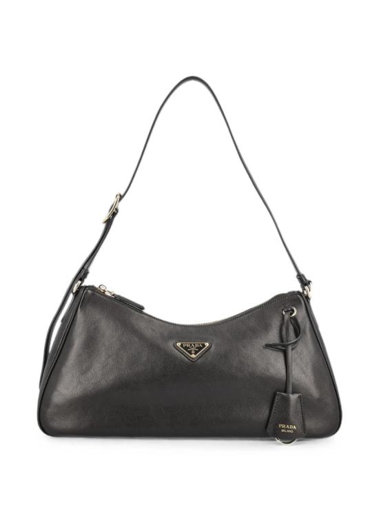 26FW 프라다 삼각로고 레더 숄더백 1BC303 2ZUC Black