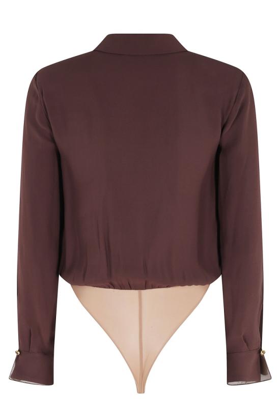 26SS 엘리자베타프랜치 탑 CB00261E2 098 Brown - ELISABETTA FRANCHI