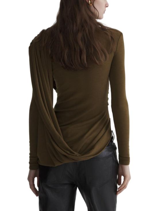26FW 뮈글러 탑 26F1TO 09051038 5043 Green - MUGLER
