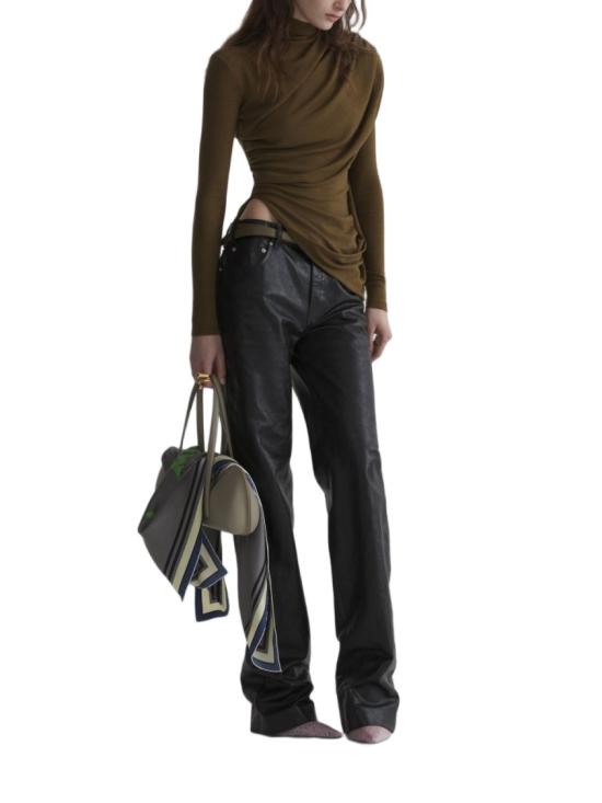 26FW 뮈글러 탑 26F1TO 09051038 5043 Green - MUGLER