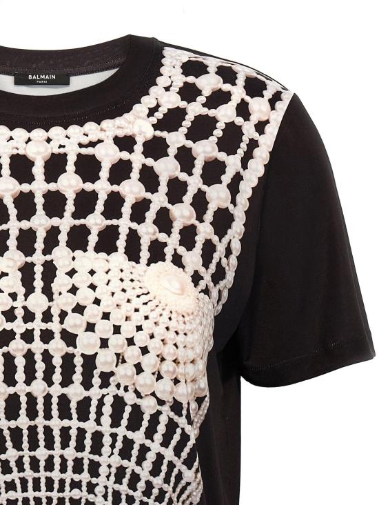  발망 탑 10120759935262 BLACK - BALMAIN