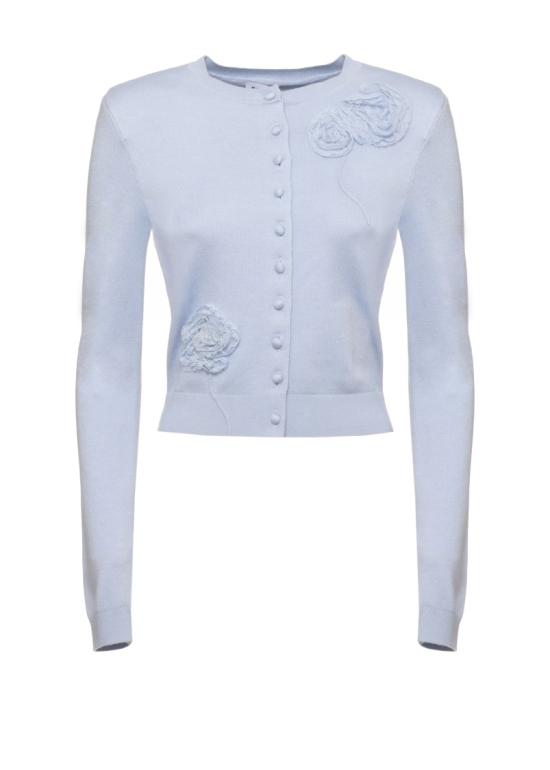 26FW 셀프 포트레이트 니트웨어 PF26068CBLBLUE FLOWER KNITBLUE